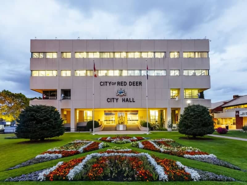City hall buillding in Red Deer