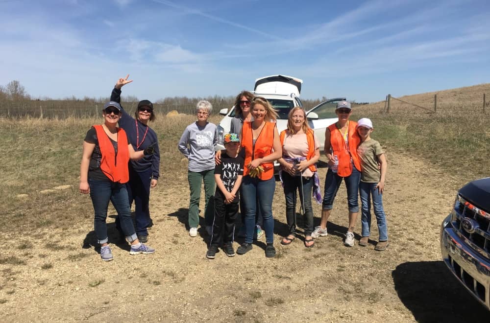 Group of wildlife volunteers